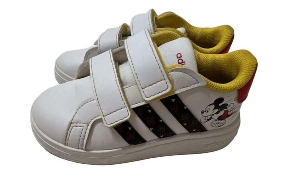 Adidas x Disney Grand Court Mickey Mouse Hook-and-Loop Toddler Sneakers HP7759